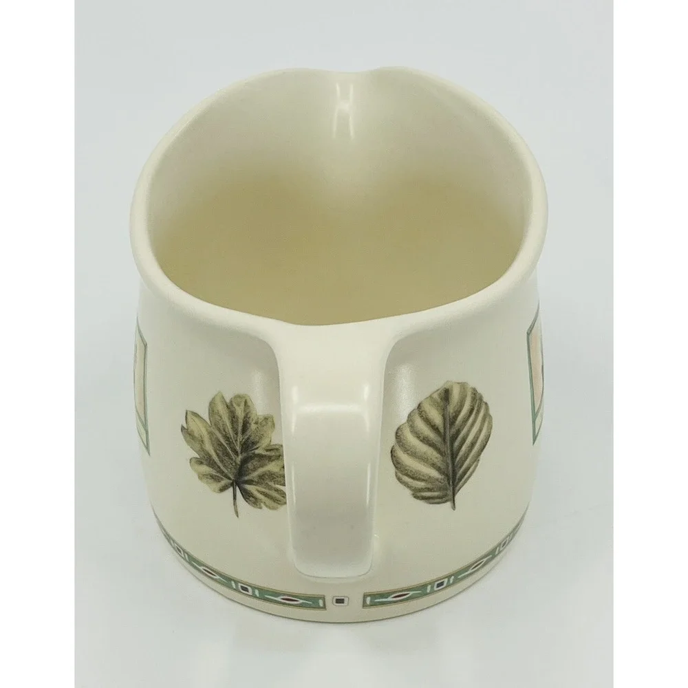 Pfaltzgraff Naturewood Ceramic Gravy Pitcher Ivory 24 oz Garden Herbs 4